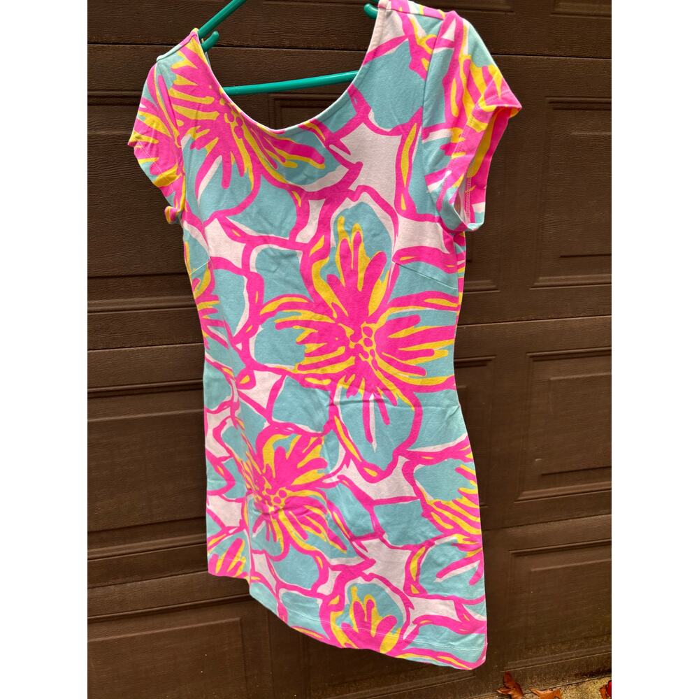 Medium floral pink Mahi Gold dress